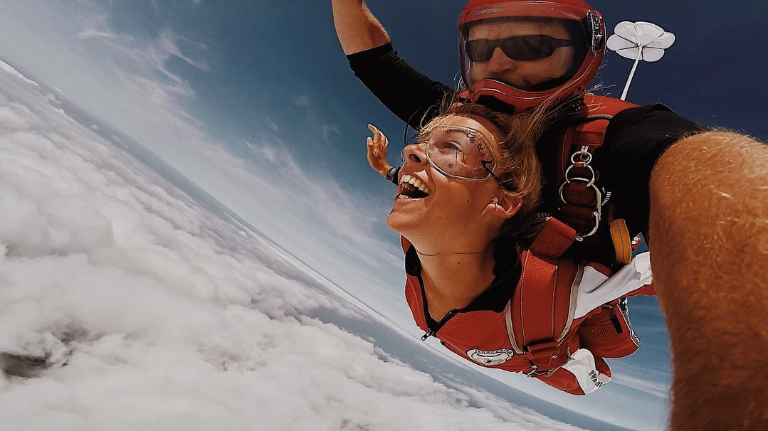 tandem skydive in vrijeval boven ameland